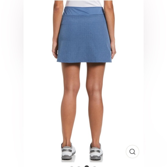 Callaway Golf Womens 16" Heather Perforated Golf Skort Blue Horizon Size XL. NWT - Picture 2 of 8